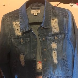 Distressed blue Jean jacket